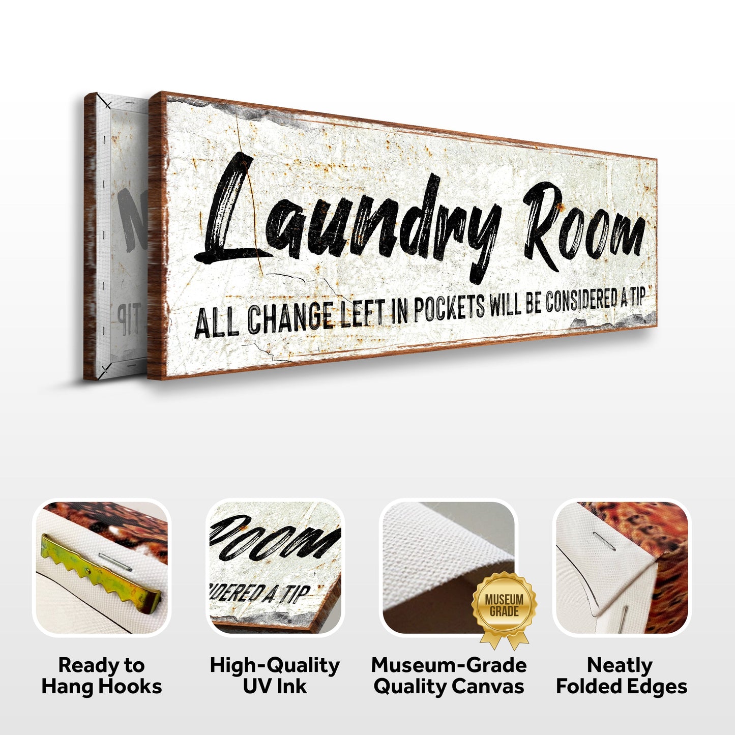 Laundry Room Personalized Canvas Sign II