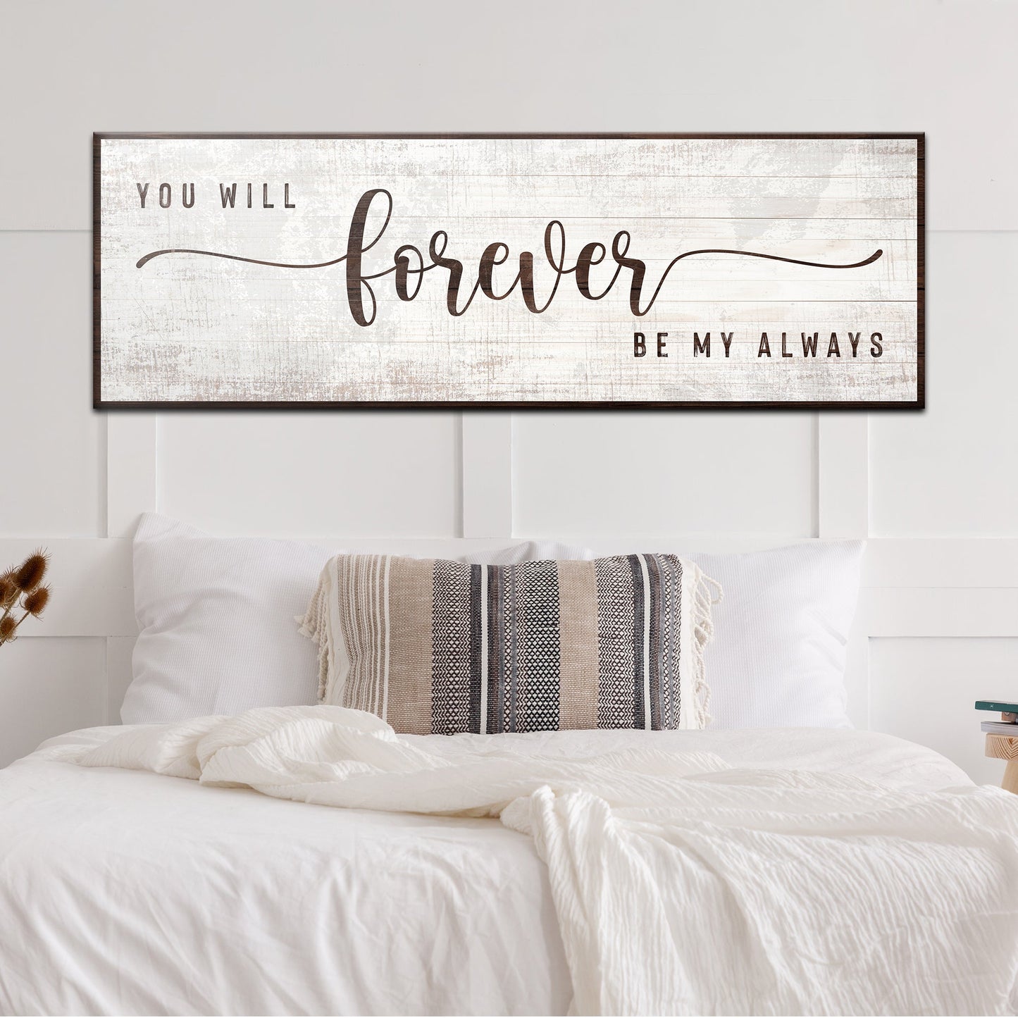 You Will Forever Be My Always Couple Canvas Sign