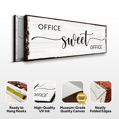 Office Sweet Office Canvas Sign