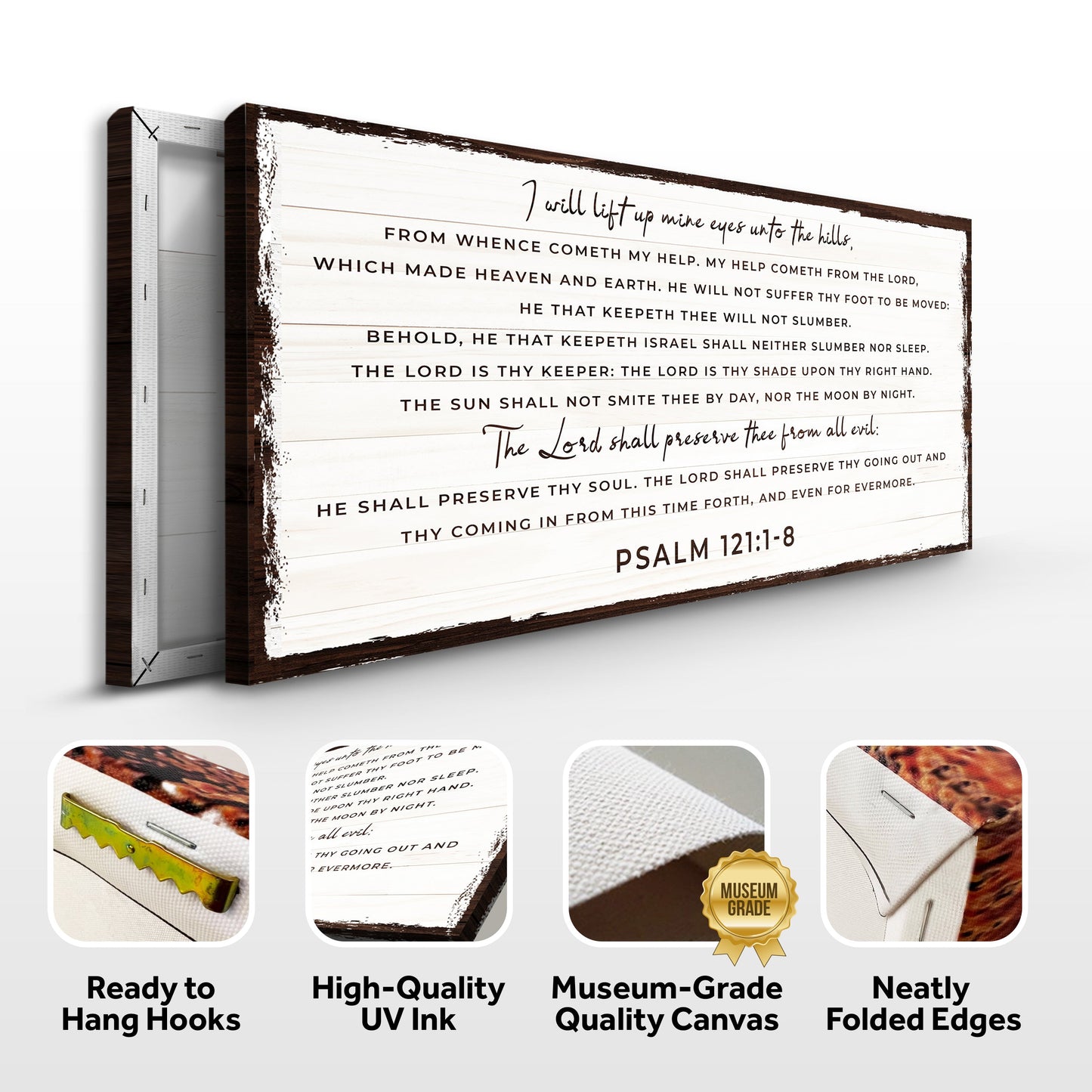 Psalm 121 My Help Comes From The Lord Faith Canvas Sign