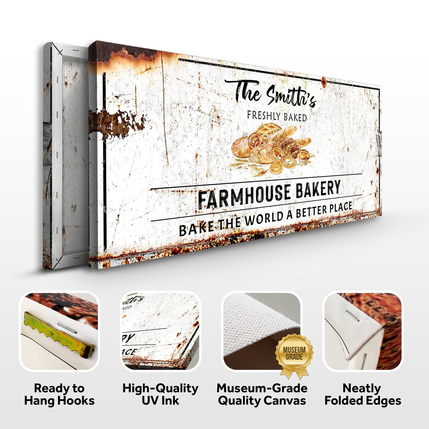 Farmhouse Bakery Canvas Sign