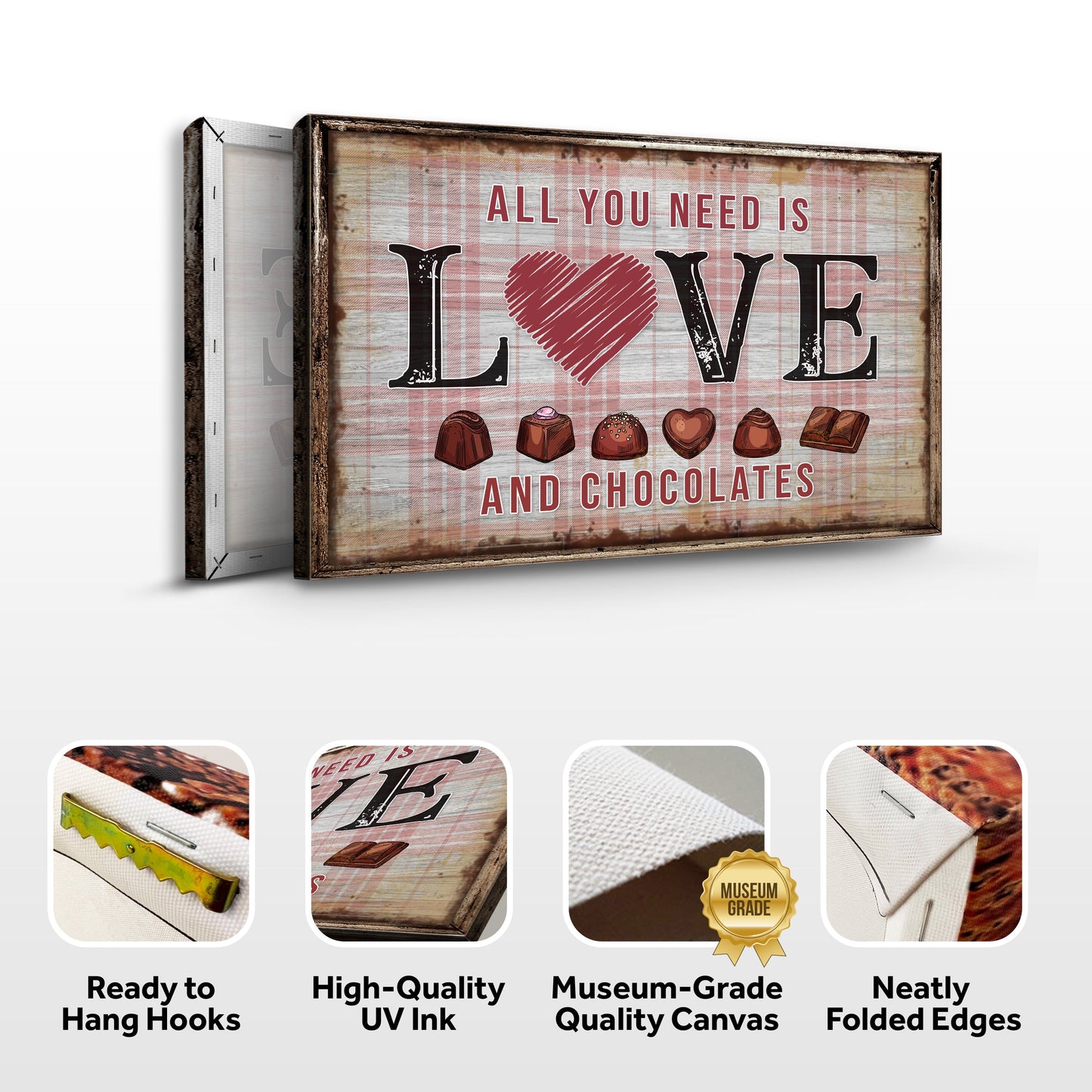 Valentine's Day Couple Canvas Sign XIII