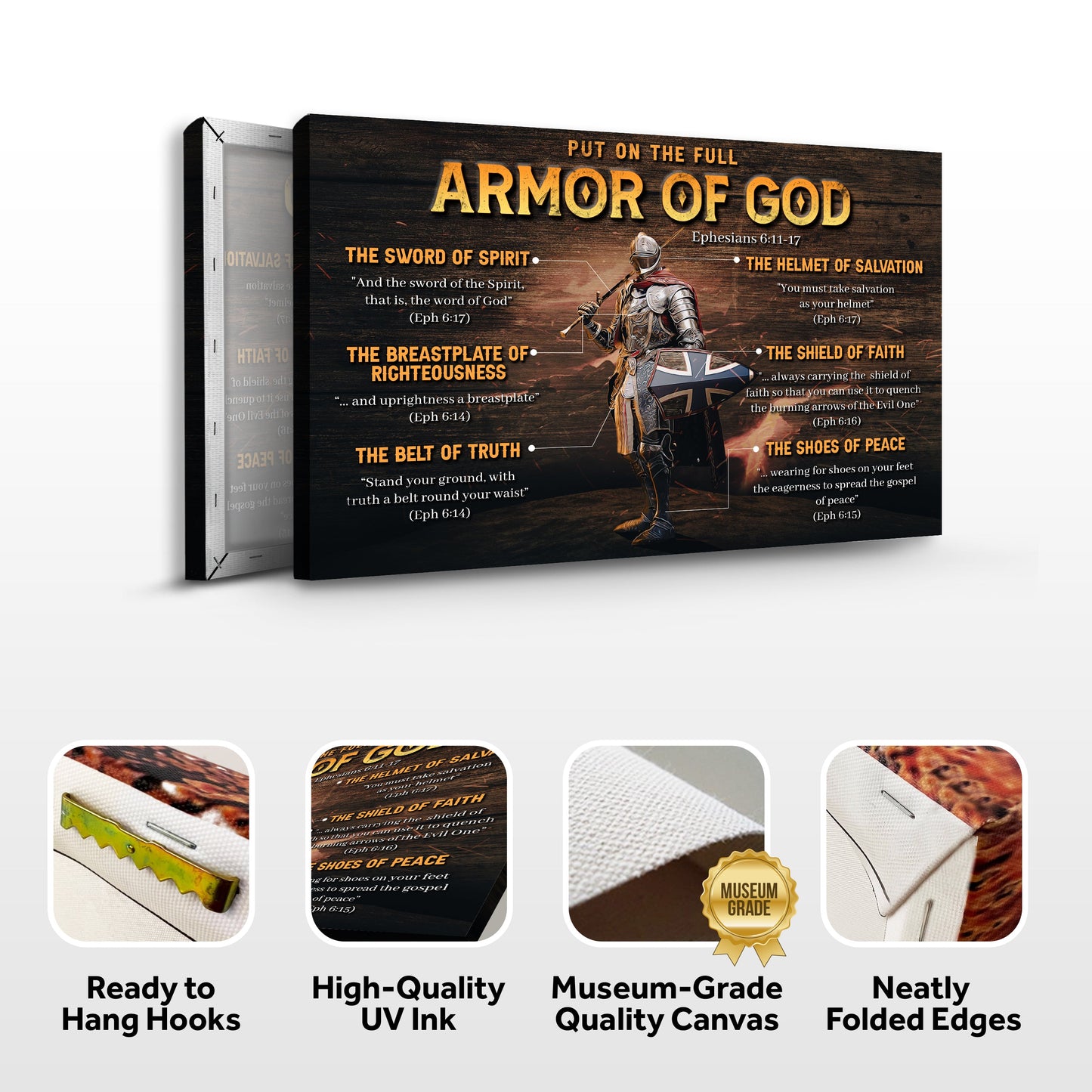 Armor Of God Faith Canvas Sign