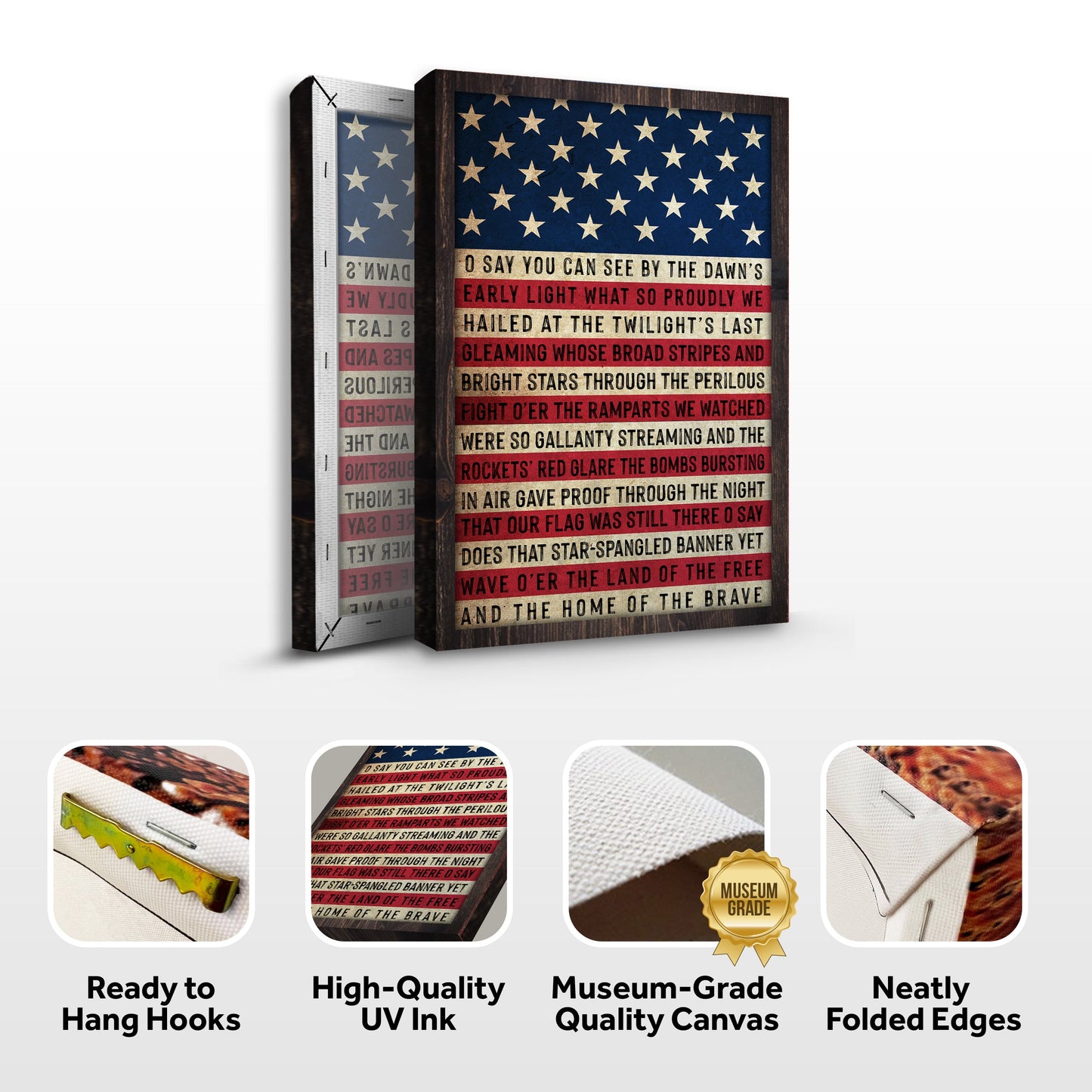 American Anthem Patriotic Canvas Sign II