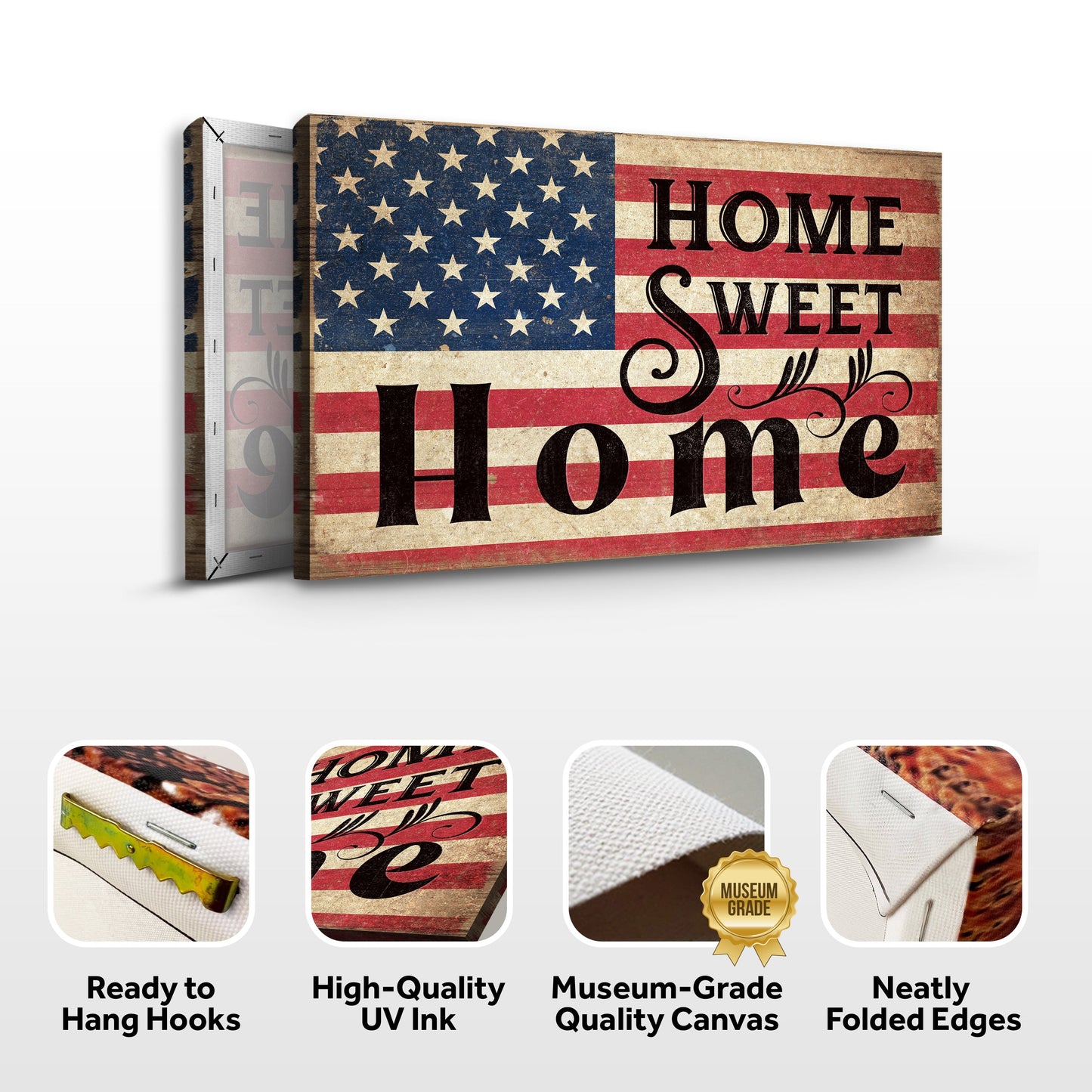 Home Sweet Home Personalized Canvas Sign IV