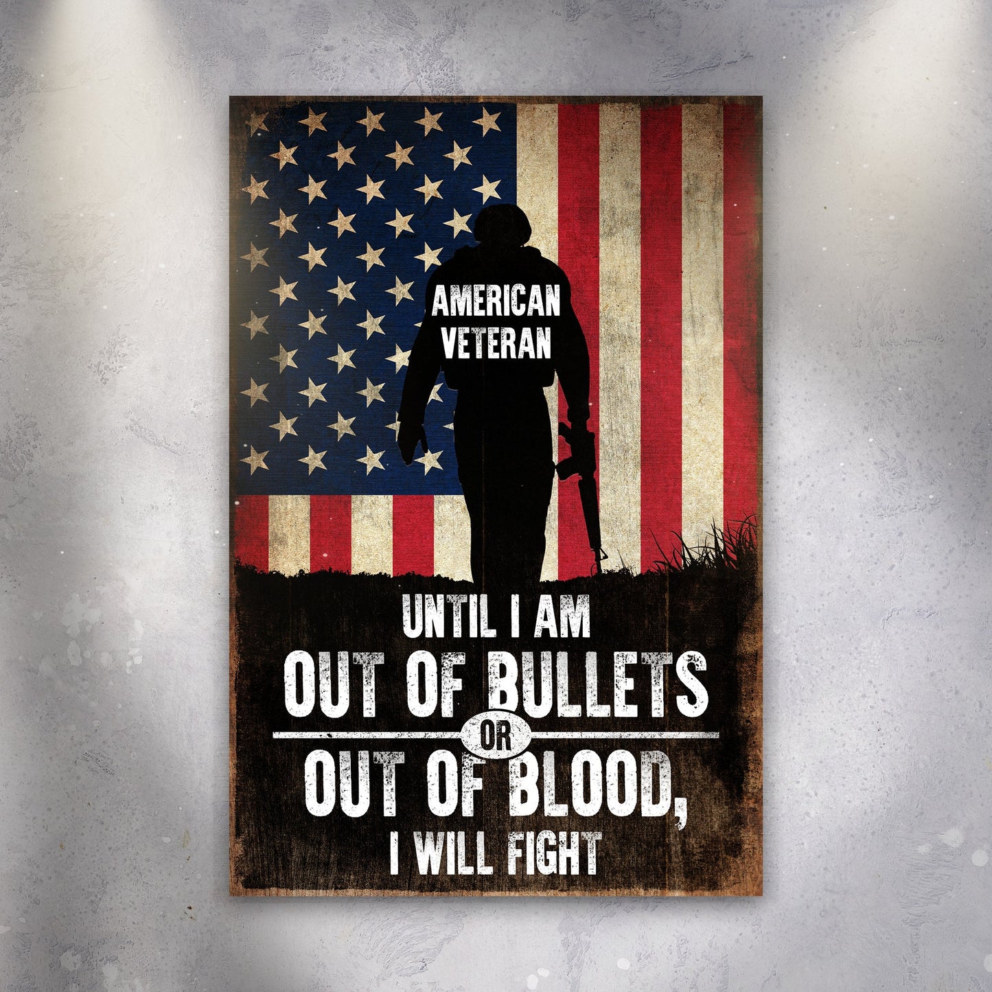 I Will Love You Until Couple Canvas Sign