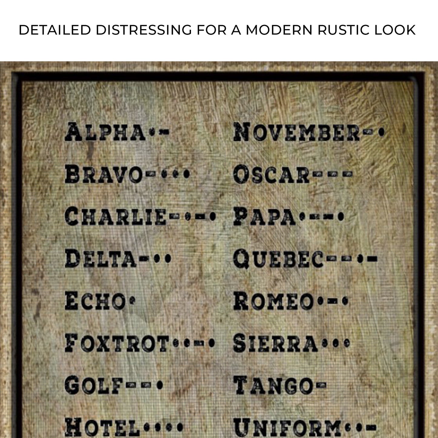 Personalized Morse Code Canvas Sign