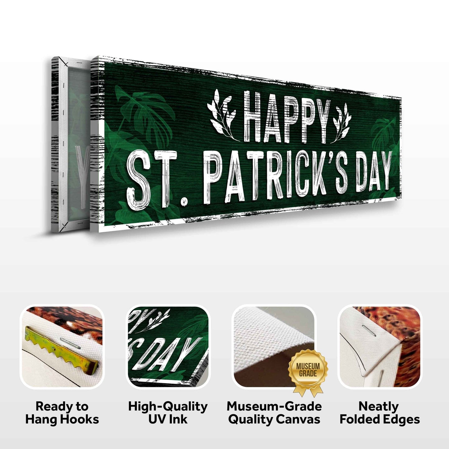 Happy St. Patrick's Day Canvas Wall Art