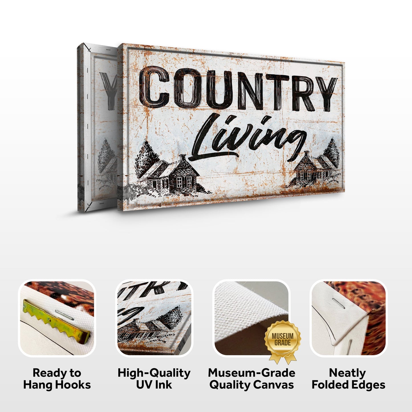 Country Living Canvas Wall Art
