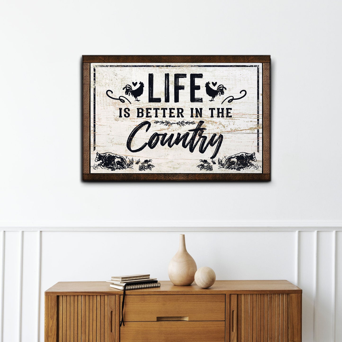 Life Is Better in the Country Canvas Wall Art