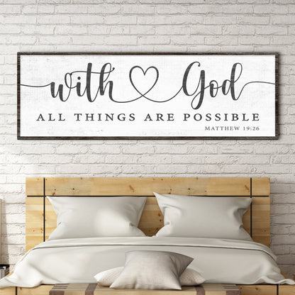 With God heart script canvas shown in a styled room setting, view 2