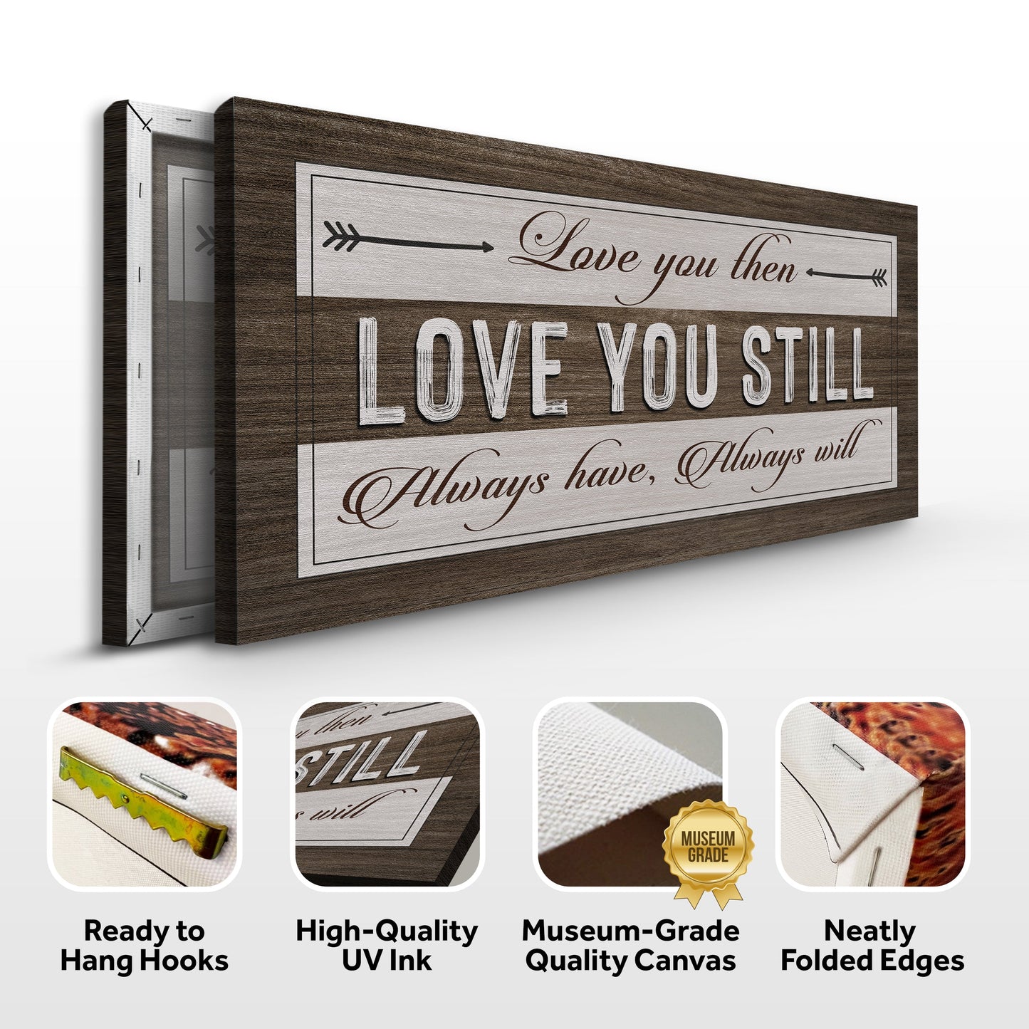 Love You Then Love You Still Canvas Sign