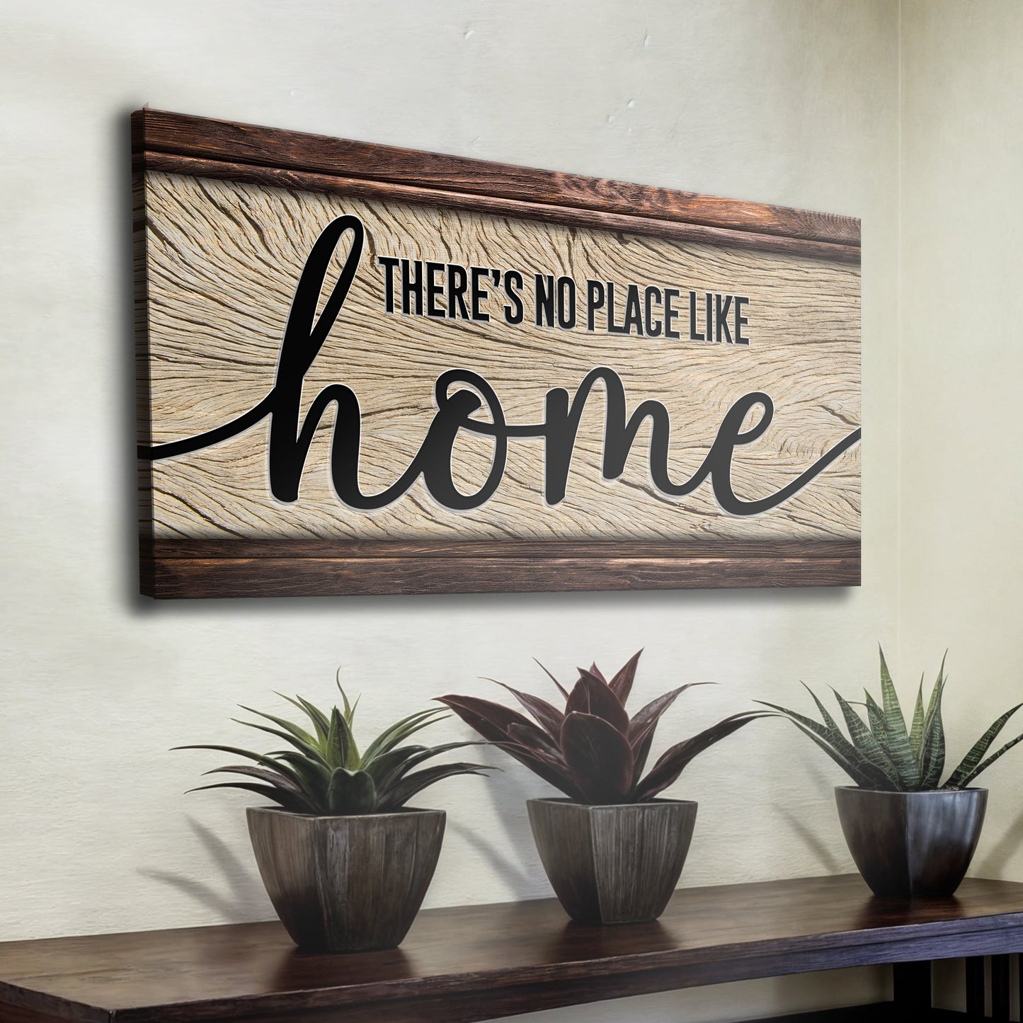No Place Like Home Canvas Wall Sign