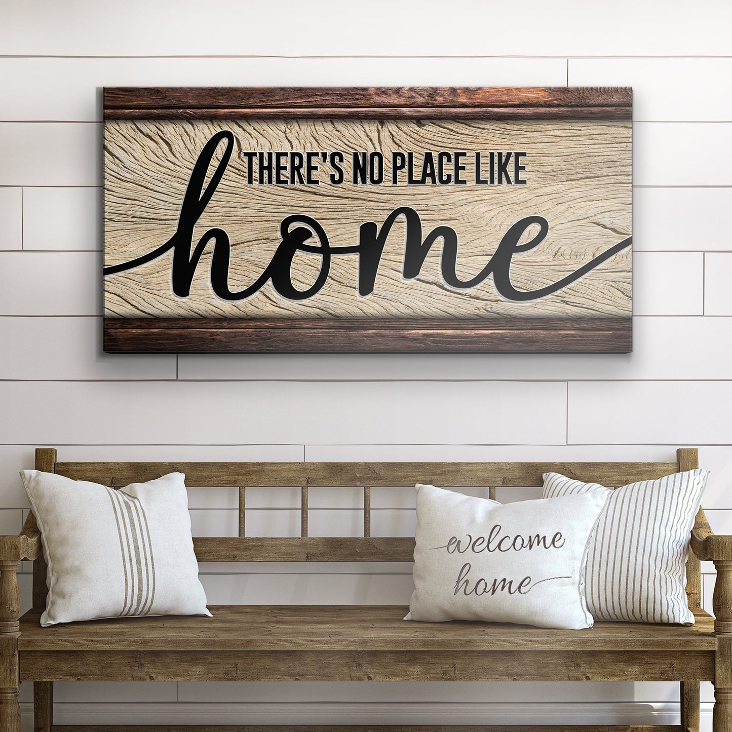 No Place Like Home Canvas Wall Sign