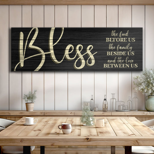 Bless the Food Before Us Canvas Wall Art