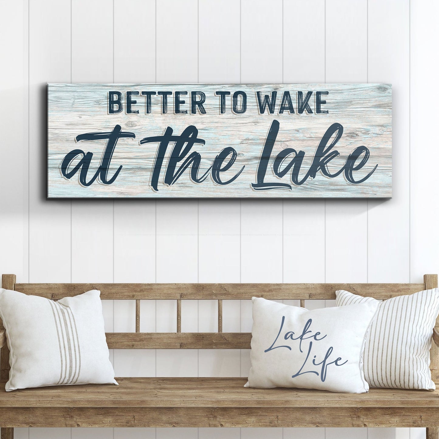 Better to Wake at the Lake Canvas Wall Art