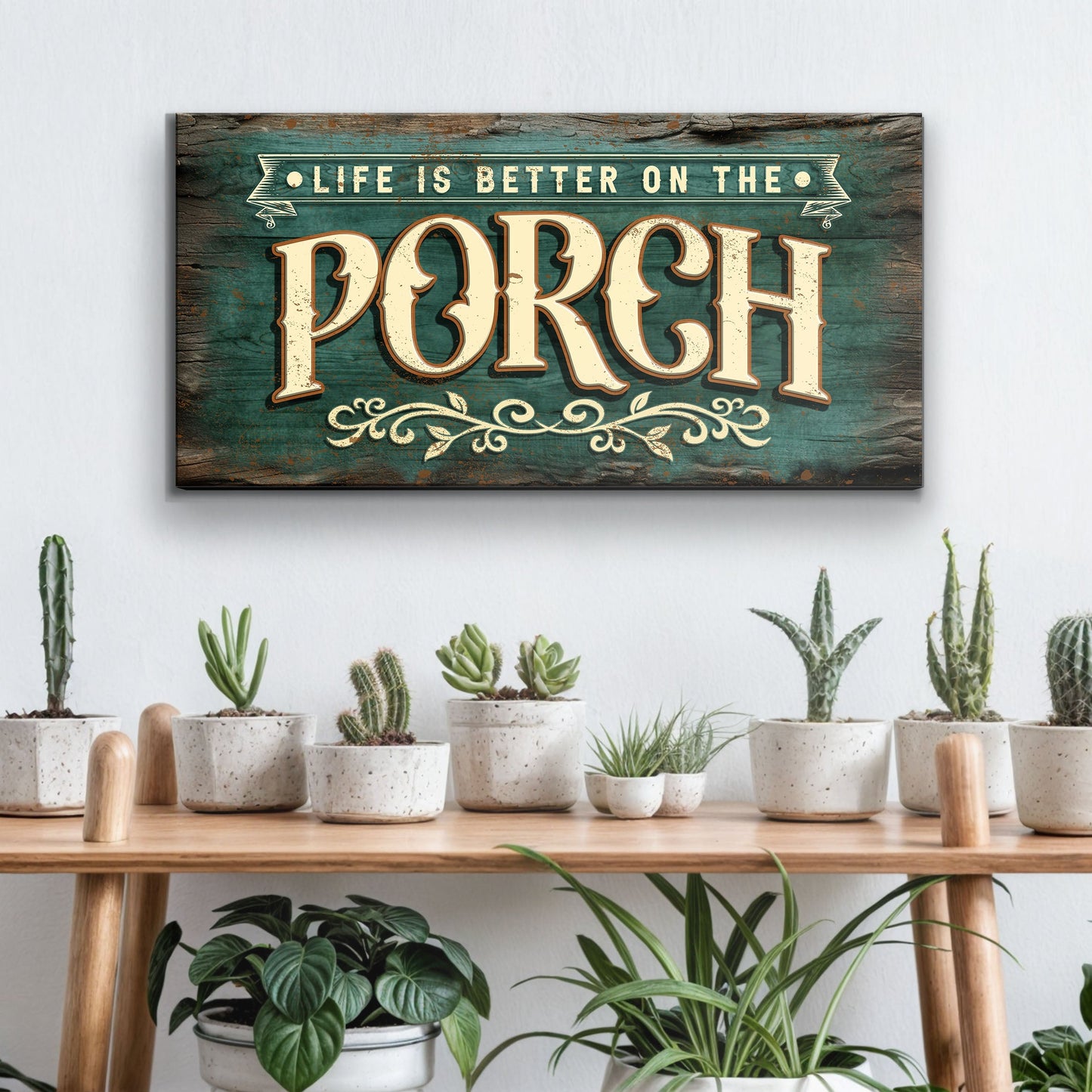 Life Is Better on the Porch Canvas Sign Art