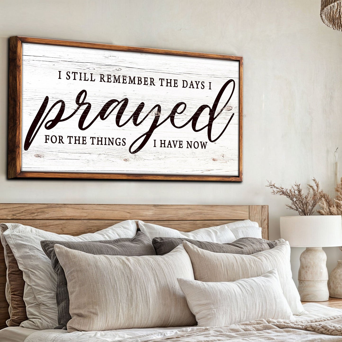 I Still Remember The Days I Prayed Faith Canvas Wall Art