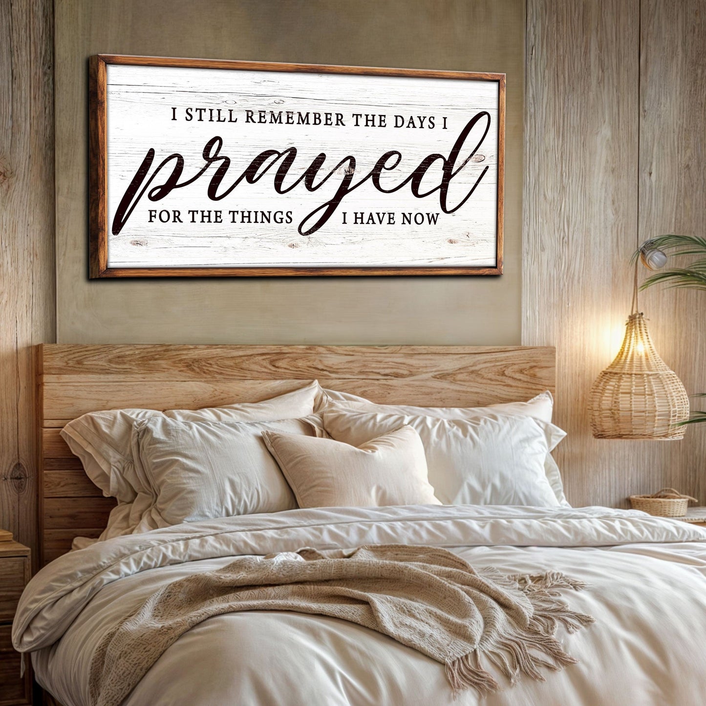 I Still Remember The Days I Prayed Faith Canvas Wall Art