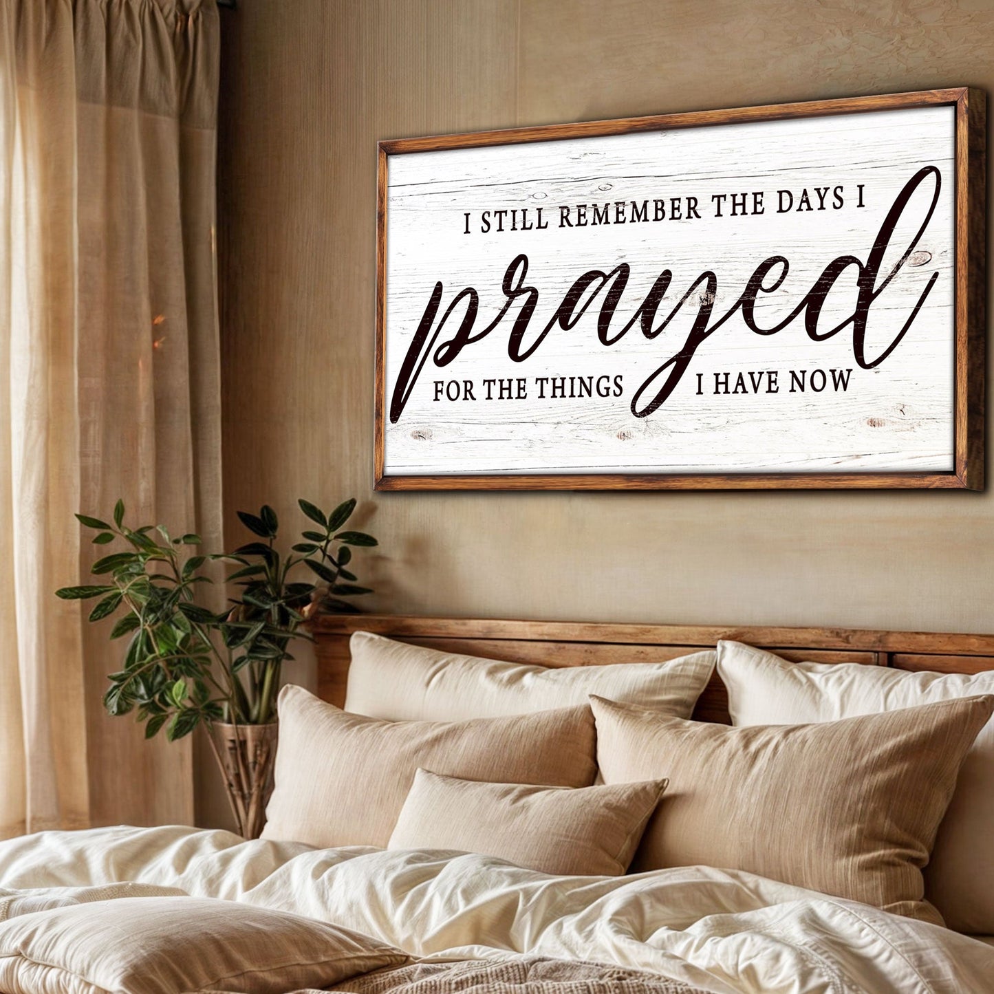 I Still Remember The Days I Prayed faith canvas wall art