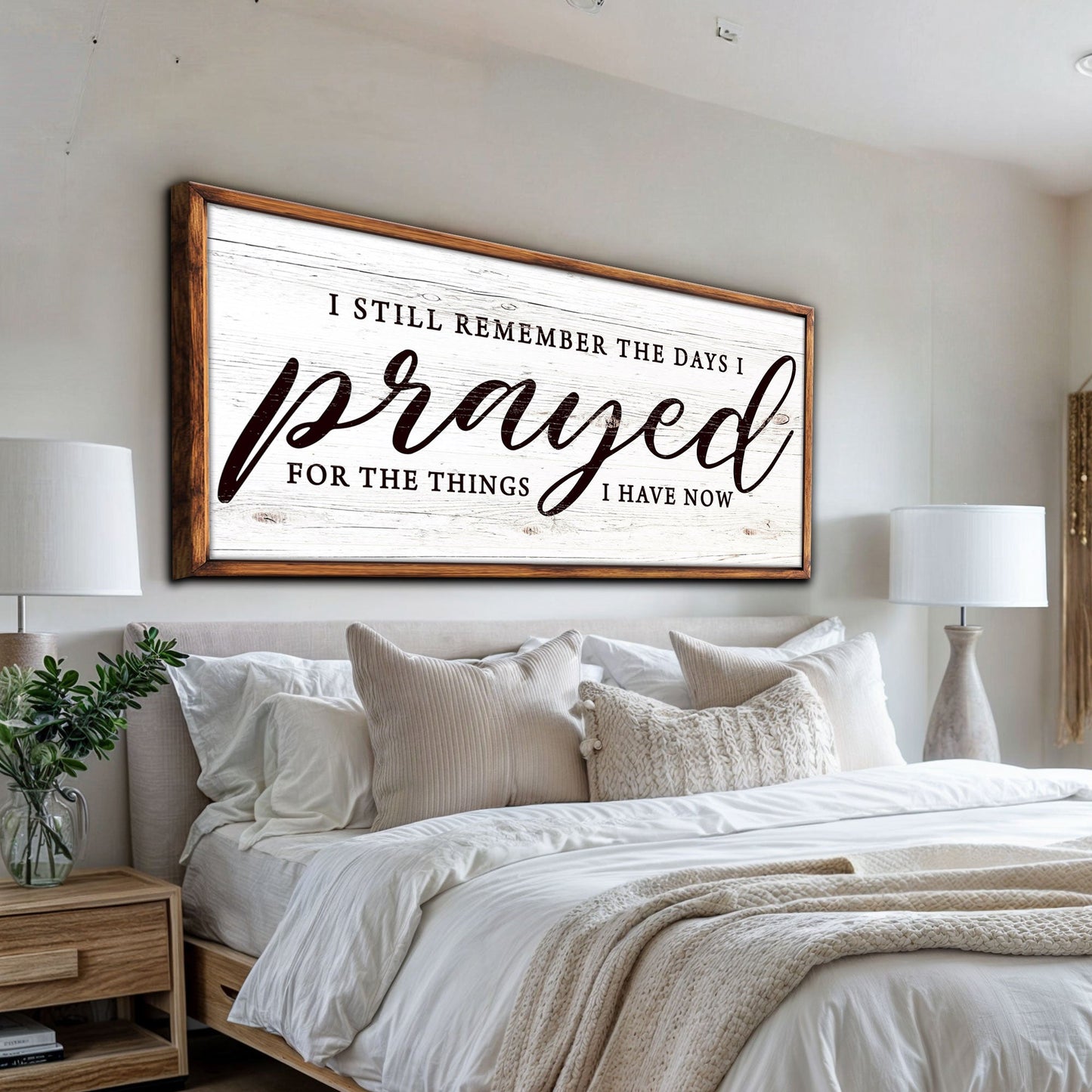 I Still Remember The Days I Prayed Faith Canvas Wall Art