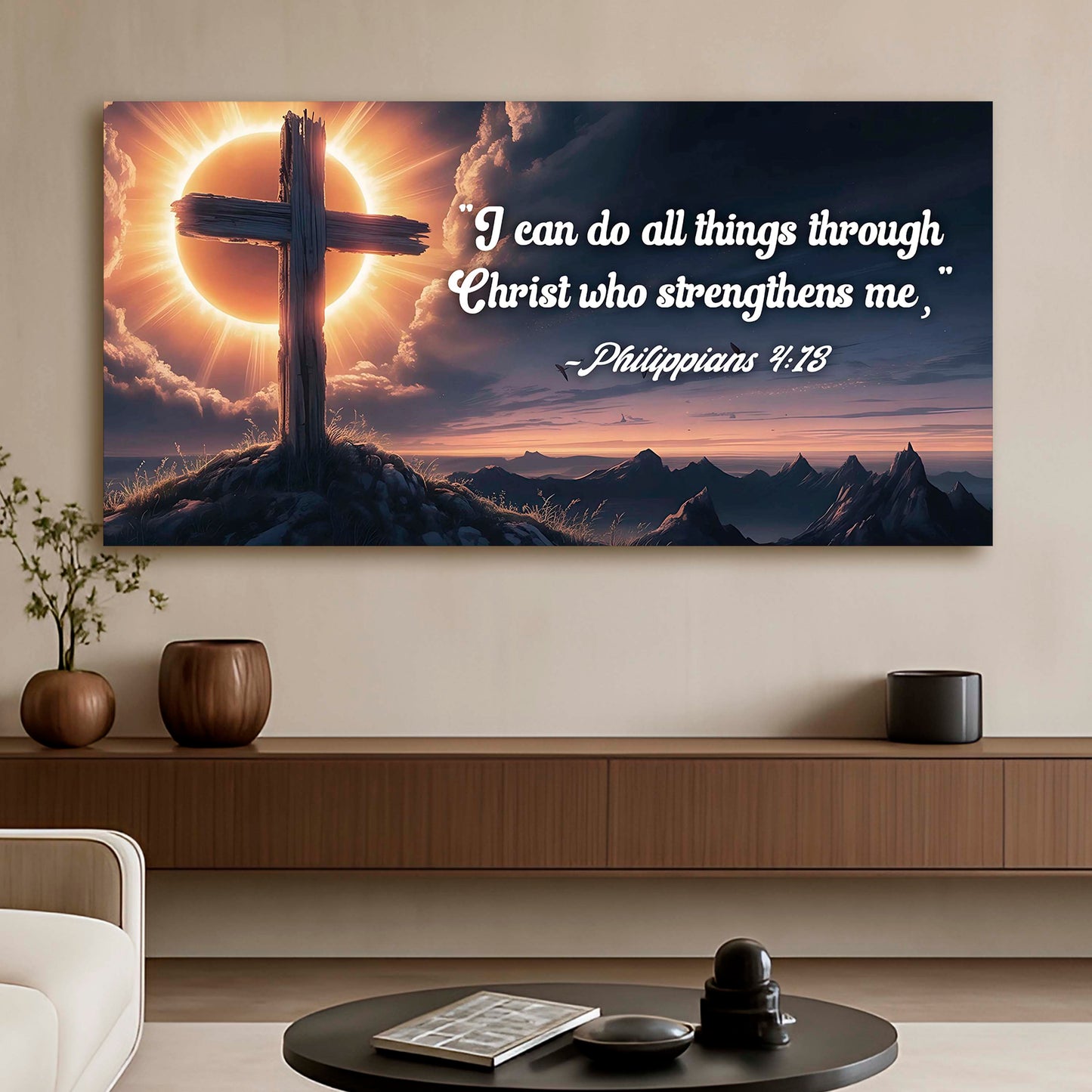 Philippians 4:13 I Can Do All Things Through Christ Canvas
