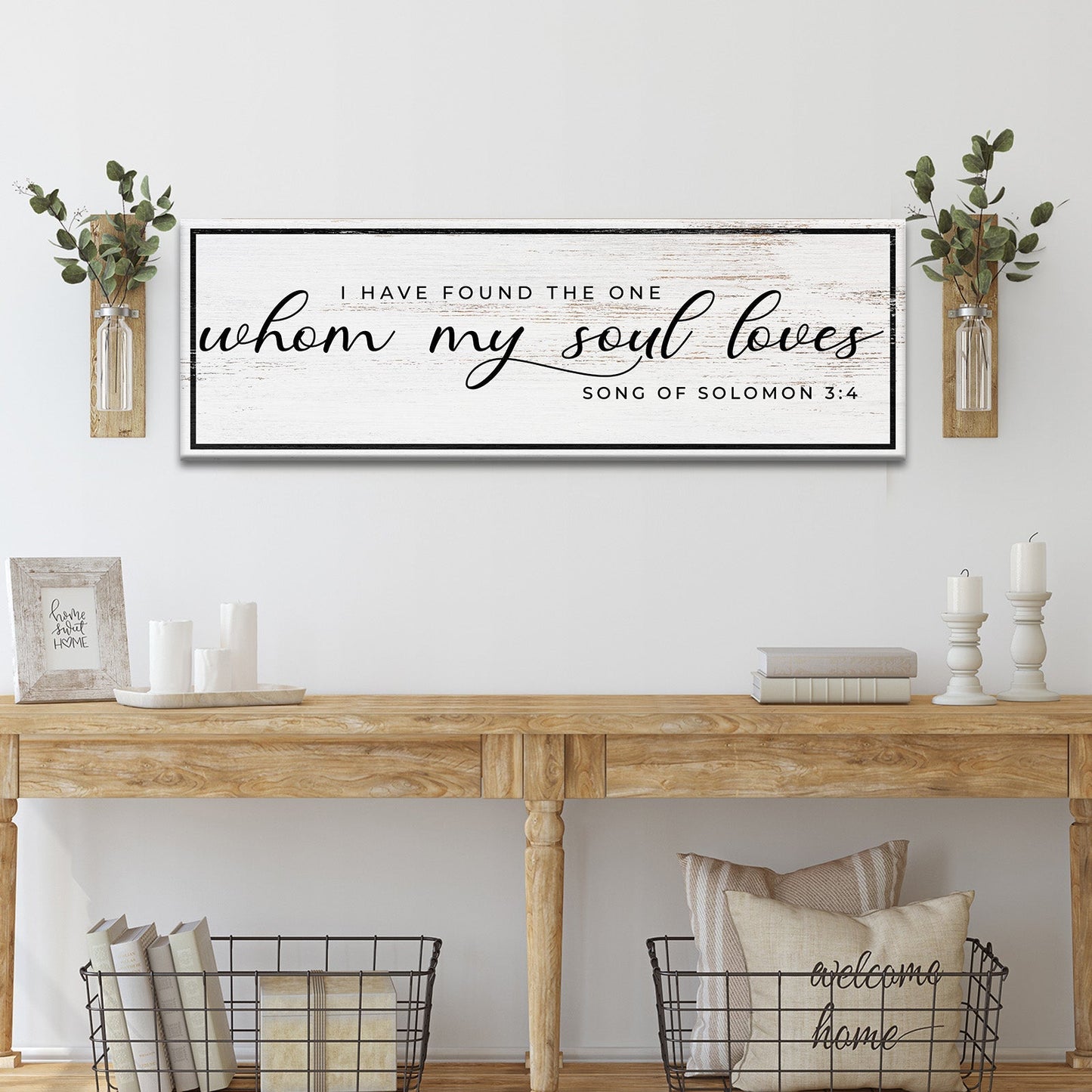 Song of Solomon 3:4 I Have Found The One Christian Canvas Wall Art