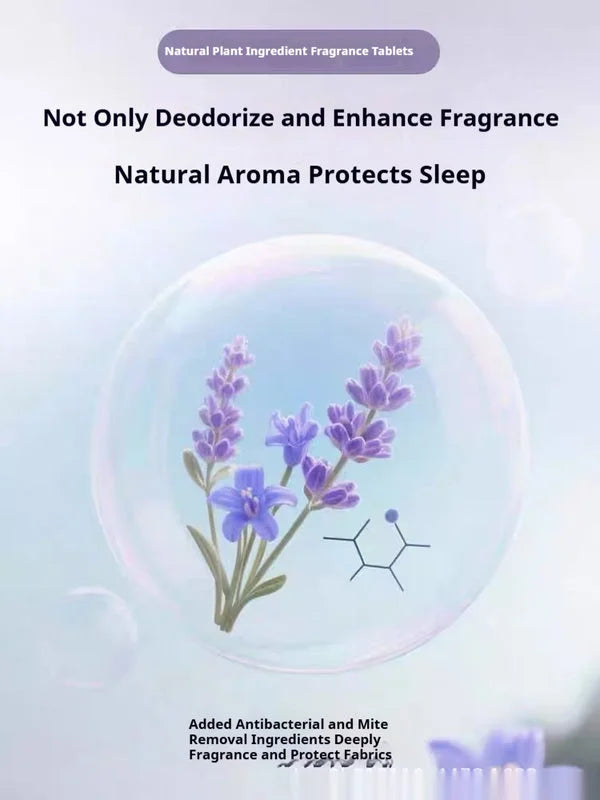 Natural plant ingredient fragrance tablets for UV bed cleaner - lavender aromatherapy mite protection