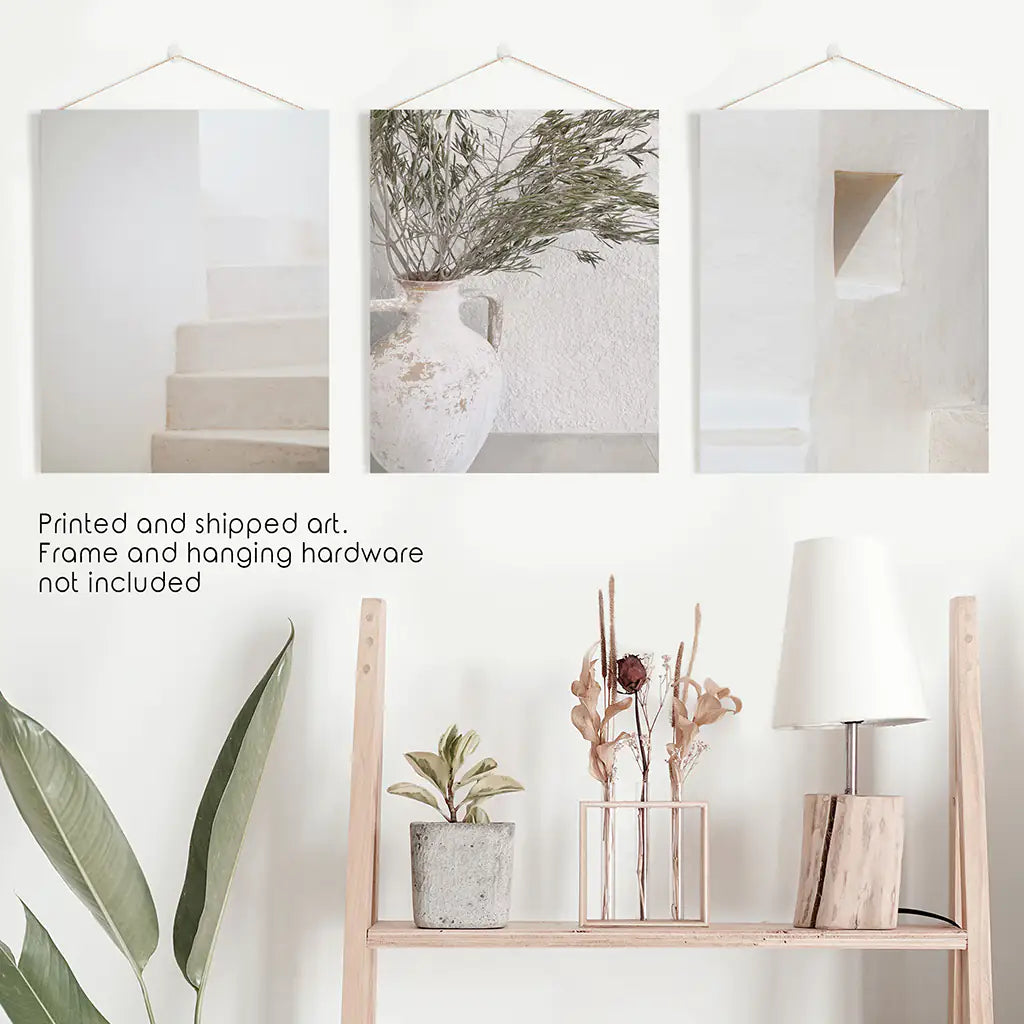 Boho Architectural Wall Art Set of 3 - Neutral Tones