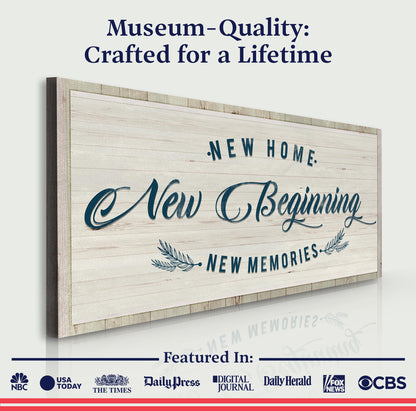 New Home, New Beginning Sign III