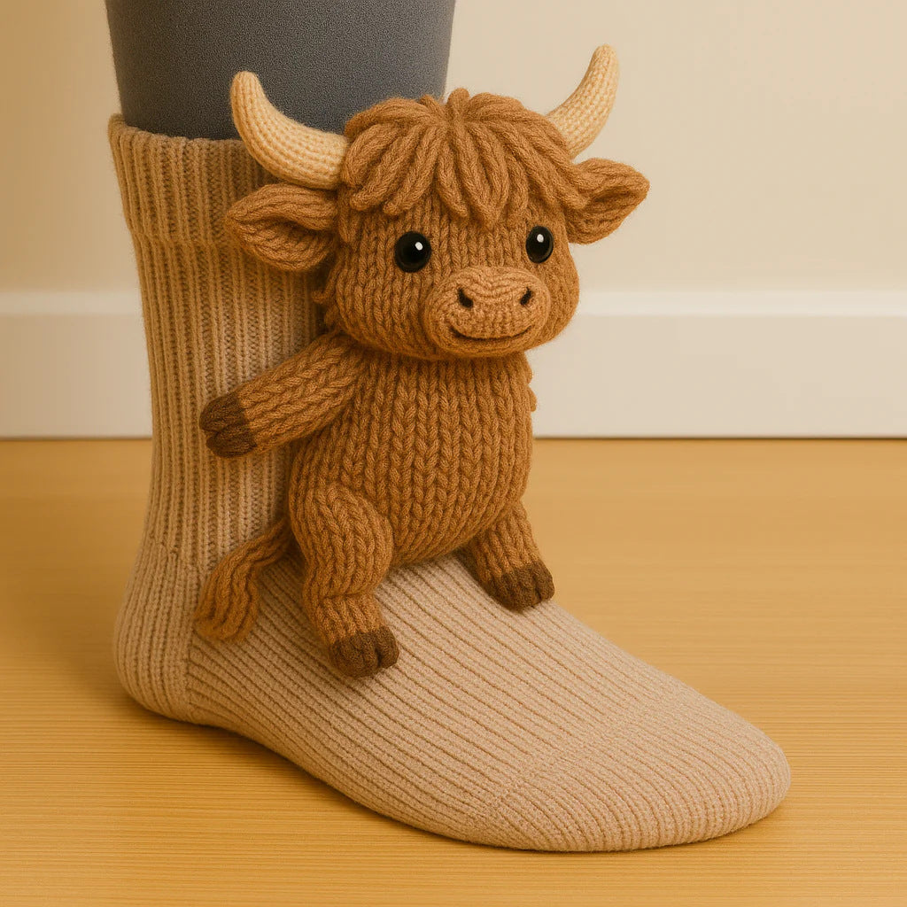 Cute Animal Socks: 3D Plush Friends for Your Feet