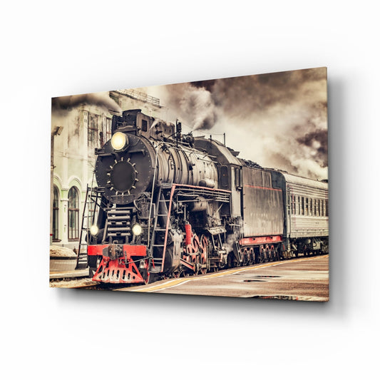 Train Glass Wall Art