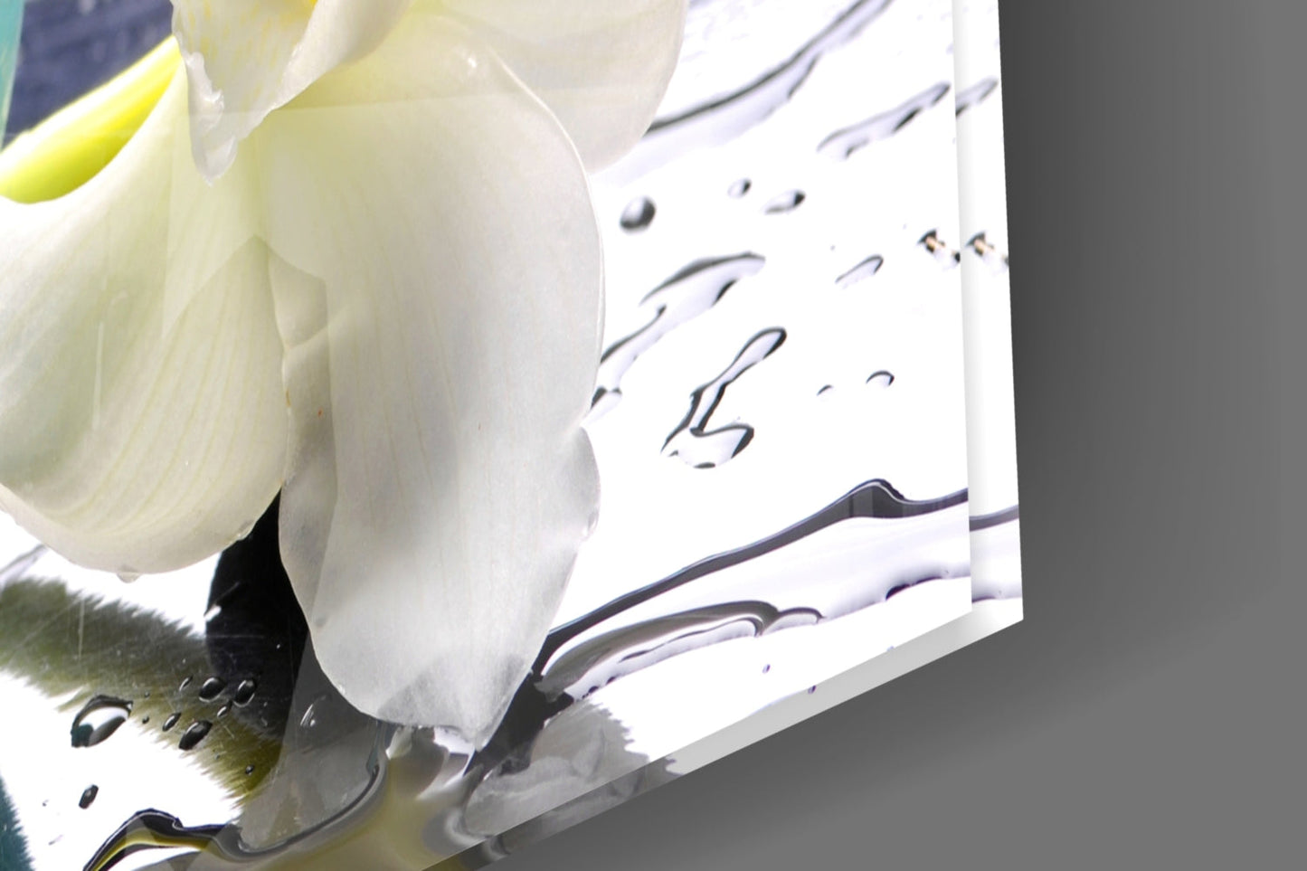 Candle and Orchid Spa Glass Wall Art