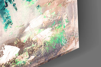 Emerald Gown Dancer Glass Wall Art