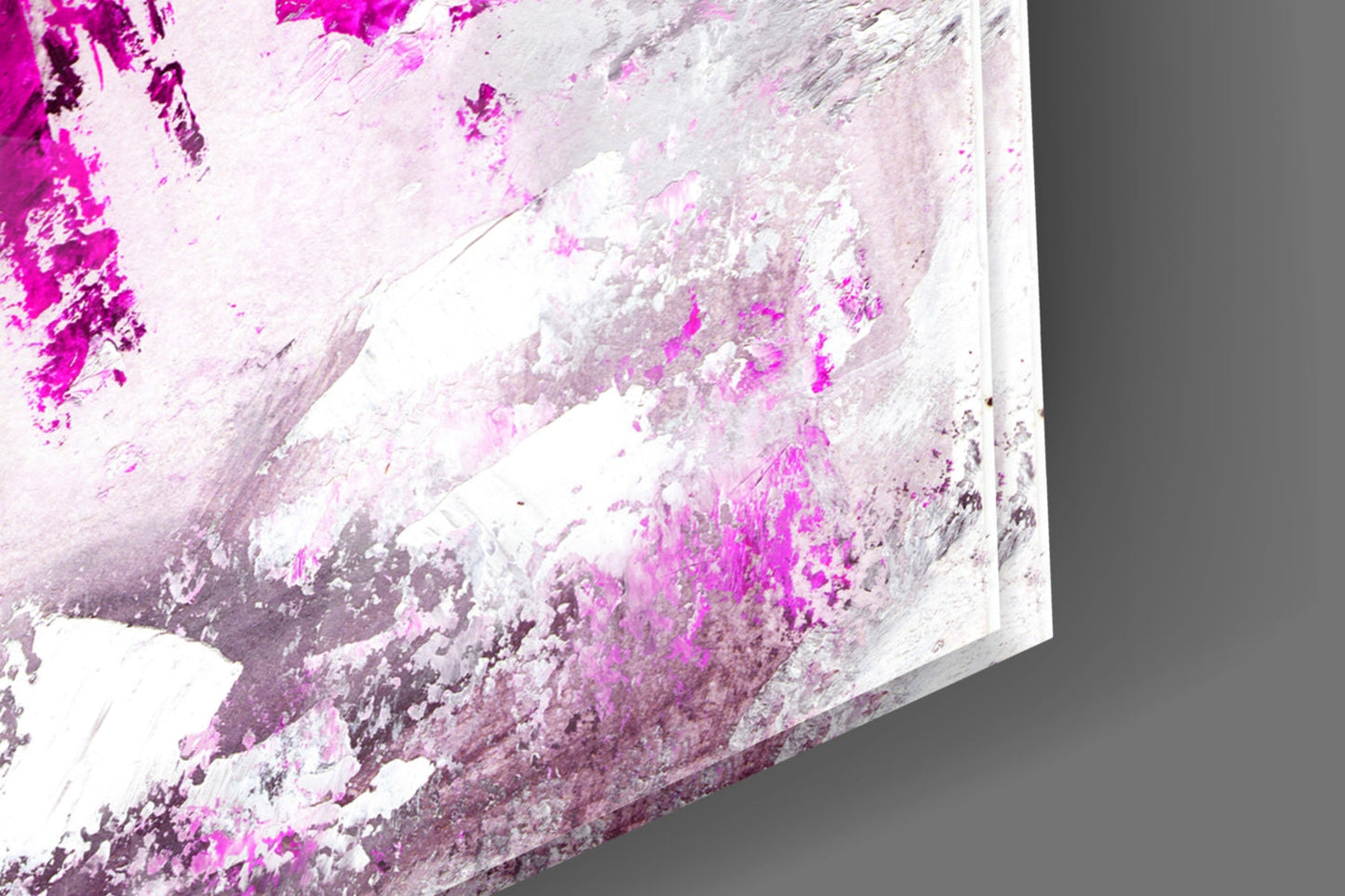 Woman Pink Glass Wall Art