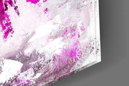 Woman Pink Glass Wall Art