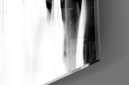 Crowds In Motion Glass Wall Art