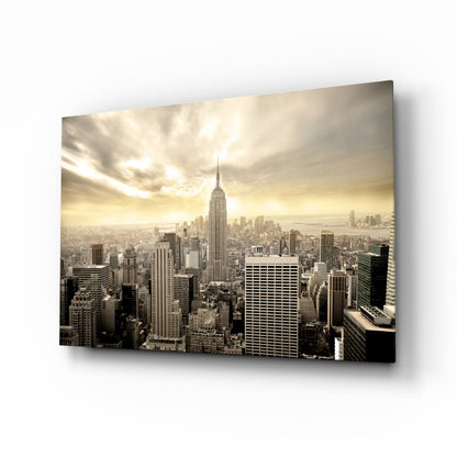 New York NYC Glass Wall Art