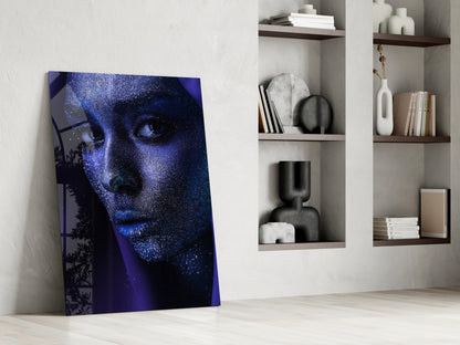 Woman Portrait 2 Glass Wall Art