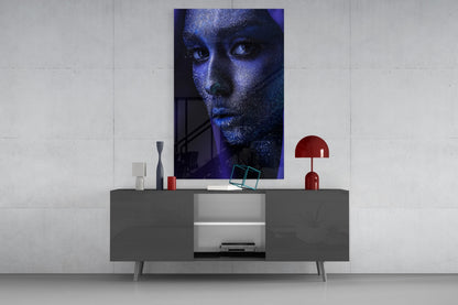 Woman Portrait 2 Glass Wall Art