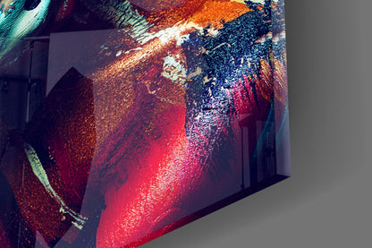Body Paint Portrait Glass Wall Art