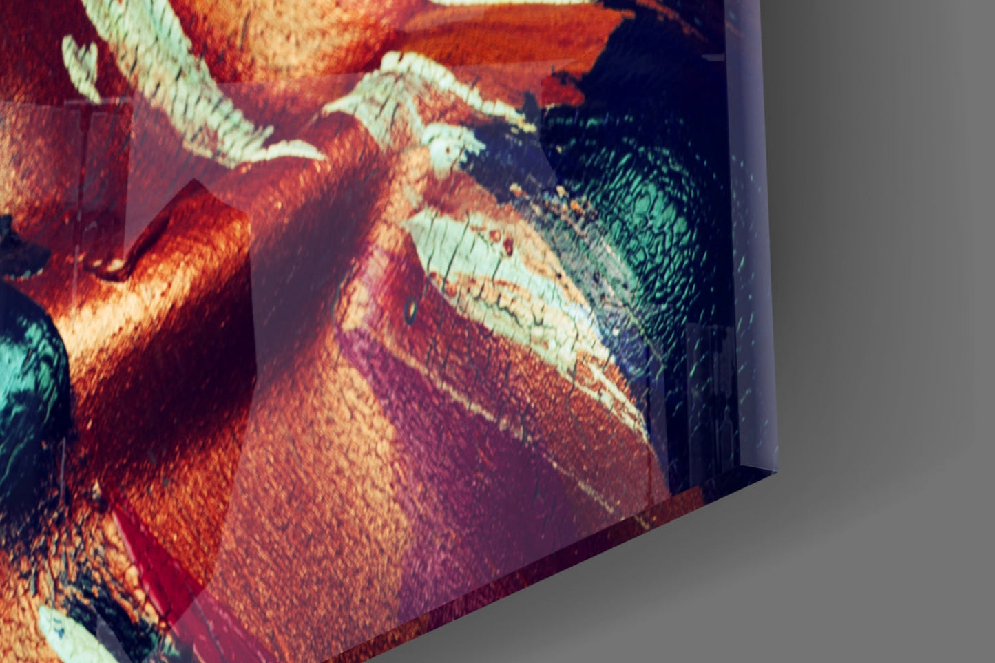 Painted Gaze Portrait Glass Wall Art