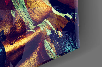 Copper Fire Portrait Glass Wall Art