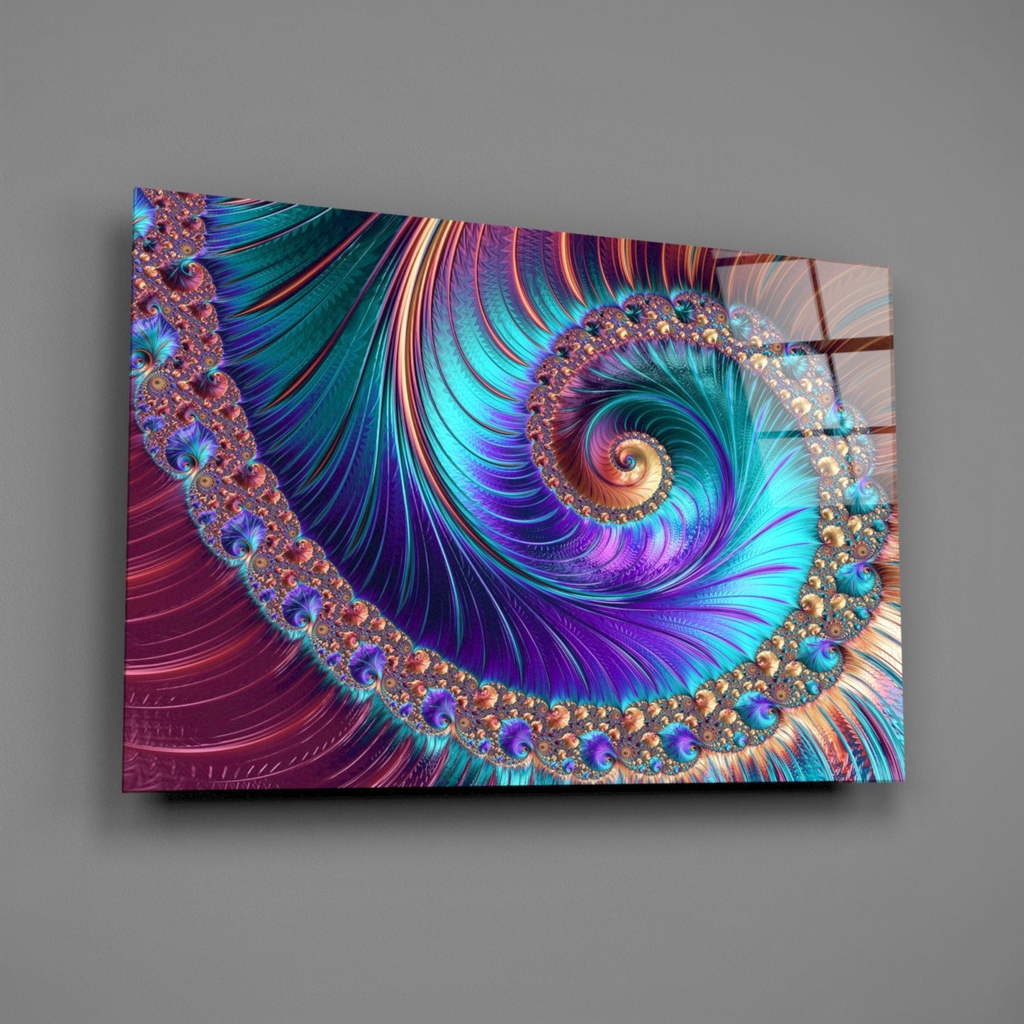 Abstract 2 Glass Wall Art