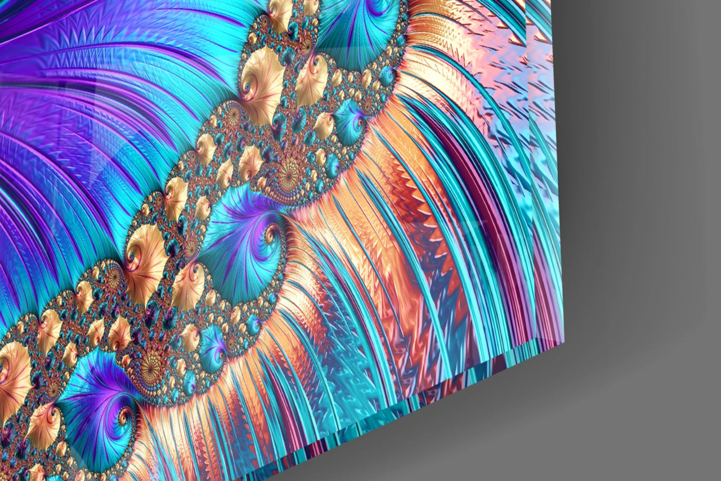 Abstract 2 Glass Wall Art