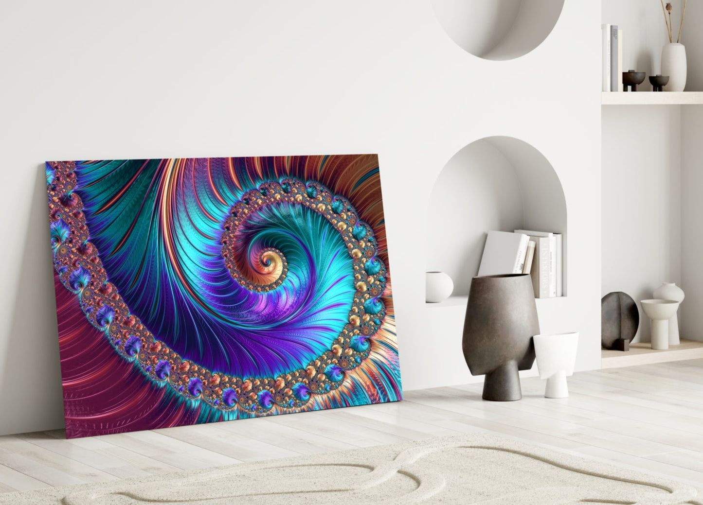 Abstract 2 Glass Wall Art