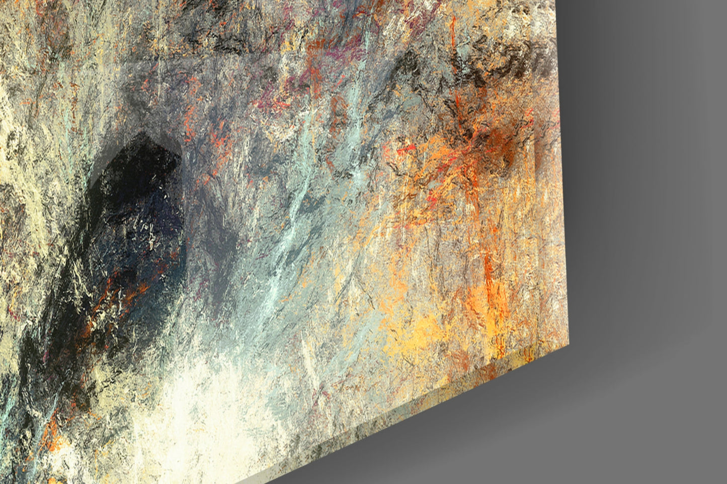 Abstract 3 Glass Wall Art