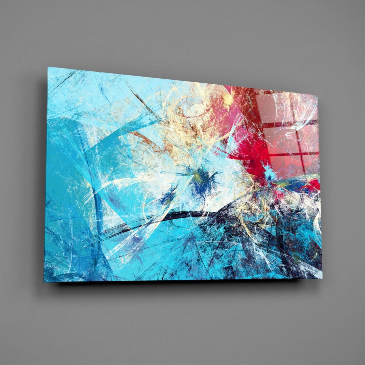 Abstract 4 Glass Wall Art