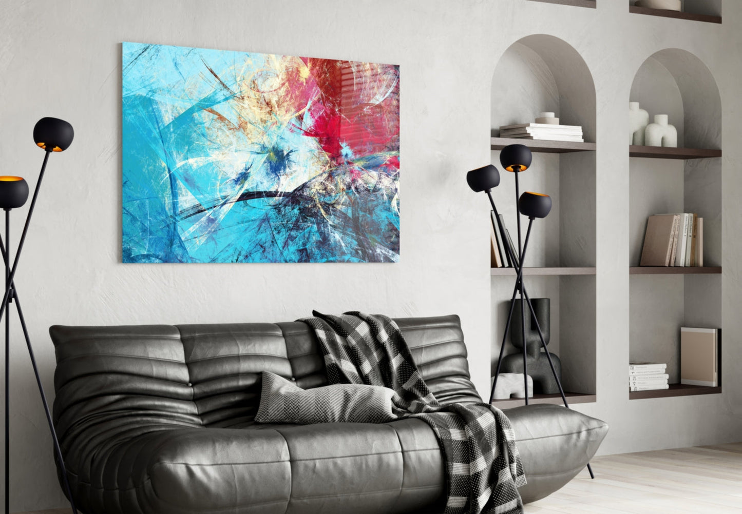 Abstract 4 Glass Wall Art
