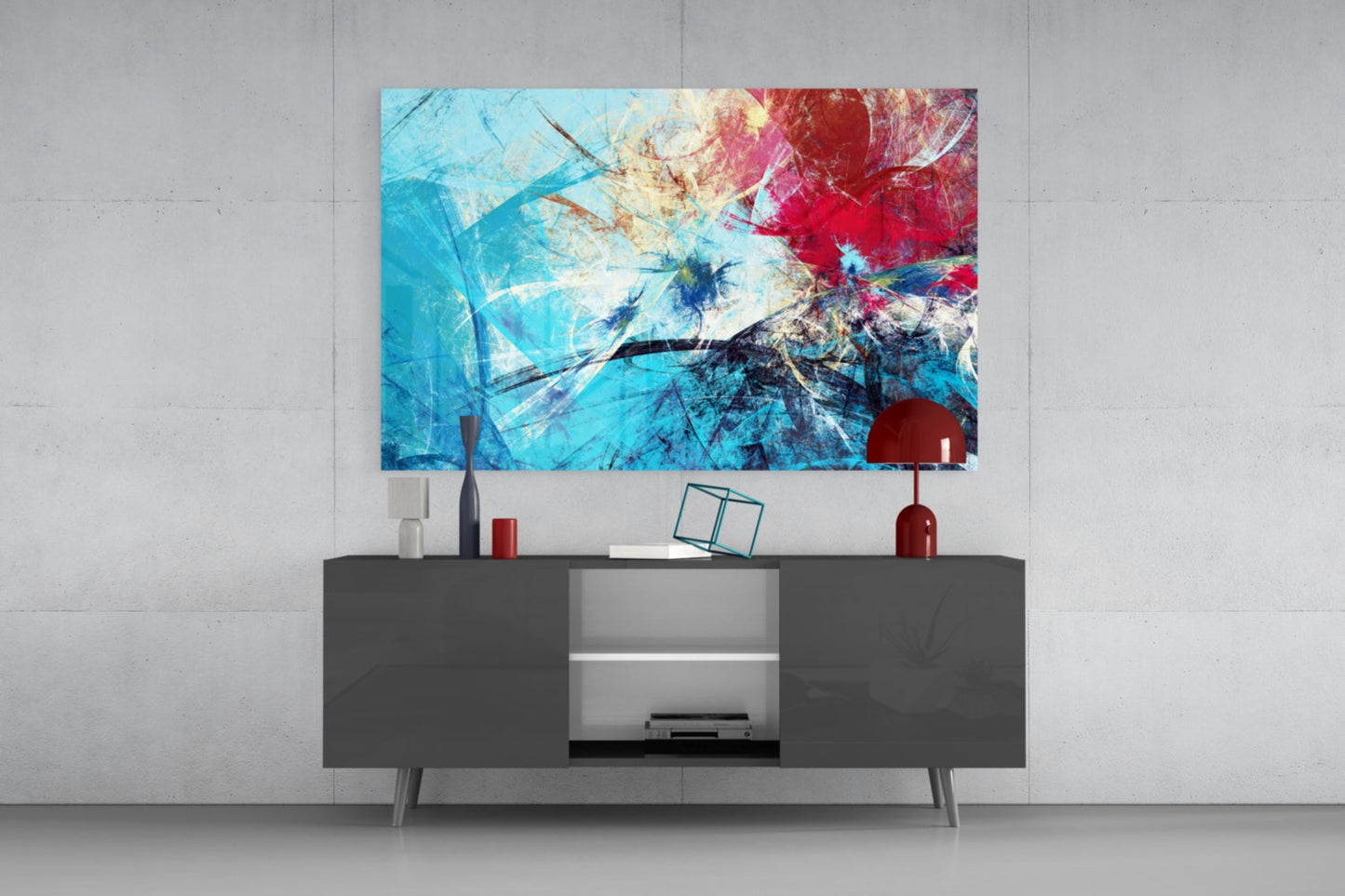 Abstract 4 Glass Wall Art
